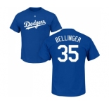 MLB Nike Los Angeles Dodgers #35 Cody Bellinger Royal Blue Name & Number T-Shirt