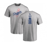 MLB Nike Los Angeles Dodgers #57 Alex Wood Ash Backer T-Shirt