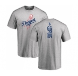 MLB Nike Los Angeles Dodgers #66 Yasiel Puig Ash Backer T-Shirt