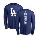MLB Nike Los Angeles Dodgers #68 Ross Stripling Royal Blue Backer Long Sleeve T-Shirt