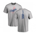 MLB Nike Los Angeles Dodgers #7 Julio Urias Ash Backer T-Shirt