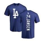 MLB Nike Los Angeles Dodgers #74 Kenley Jansen Royal Blue Backer T-Shirt