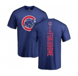MLB Nike Chicago Cubs #1 Kosuke Fukudome Royal Blue Backer T-Shirt