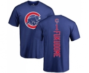 MLB Nike Chicago Cubs #1 Kosuke Fukudome Royal Blue Backer T-Shirt