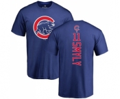 MLB Nike Chicago Cubs #11 Drew Smyly Royal Blue Backer T-Shirt