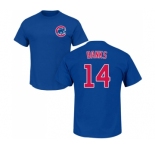 MLB Nike Chicago Cubs #14 Ernie Banks Royal Blue Name & Number T-Shirt
