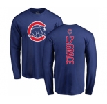 MLB Nike Chicago Cubs #17 Mark Grace Royal Blue Backer Long Sleeve T-Shirt