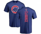 MLB Nike Chicago Cubs #17 Mark Grace Royal Blue Backer T-Shirt