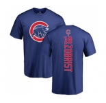 MLB Nike Chicago Cubs #18 Ben Zobrist Royal Blue Backer T-Shirt