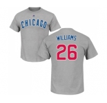 MLB Nike Chicago Cubs #26 Billy Williams Gray Name & Number T-Shirt