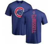 MLB Nike Chicago Cubs #27 Addison Russell Royal Blue Backer T-Shirt