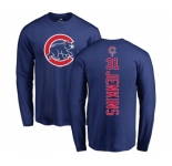 MLB Nike Chicago Cubs #31 Fergie Jenkins Royal Blue Backer Long Sleeve T-Shirt