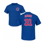 MLB Nike Chicago Cubs #31 Fergie Jenkins Royal Blue Name & Number T-Shirt