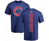 MLB Nike Chicago Cubs #38 Mike Montgomery Royal Blue Backer T-Shirt