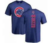 MLB Nike Chicago Cubs #44 Anthony Rizzo Royal Blue Backer T-Shirt
