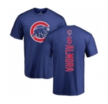 MLB Nike Chicago Cubs #5 Albert Almora Jr Royal Blue Backer T-Shirt