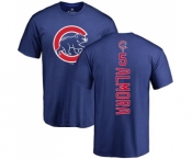 MLB Nike Chicago Cubs #5 Albert Almora Jr Royal Blue Backer T-Shirt