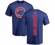 MLB Nike Chicago Cubs #62 Jose Quintana Royal Blue Backer T-Shirt