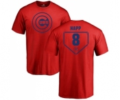 MLB Nike Chicago Cubs #8 Ian Happ Red RBI T-Shirt