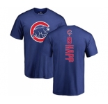 MLB Nike Chicago Cubs #8 Ian Happ Royal Blue Backer T-Shirt