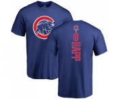 MLB Nike Chicago Cubs #8 Ian Happ Royal Blue Backer T-Shirt