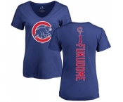 MLB Women's Nike Chicago Cubs #1 Kosuke Fukudome Royal Blue Backer T-Shirt