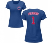 MLB Women's Nike Chicago Cubs #1 Kosuke Fukudome Royal Blue Name & Number T-Shirt