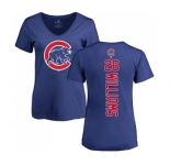 MLB Women's Nike Chicago Cubs #26 Billy Williams Royal Blue Backer T-Shirt