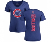 MLB Women's Nike Chicago Cubs #26 Billy Williams Royal Blue Backer T-Shirt