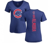 MLB Women's Nike Chicago Cubs #5 Albert Almora Jr Royal Blue Backer T-Shirt