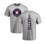 MLB Nike Houston Astros #11 Evan Gattis Ash Backer T-Shirt