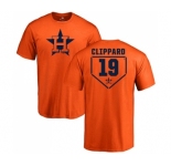 MLB Nike Houston Astros #19 Tyler Clippard Orange RBI T-Shirt