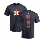 MLB Nike Houston Astros #25 Jose Cruz Jr. Navy Blue Backer T-Shirt