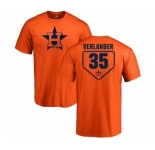 MLB Nike Houston Astros #35 Justin Verlander Orange RBI T-Shirt
