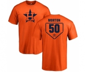 MLB Nike Houston Astros #50 Charlie Morton Orange RBI T-Shirt