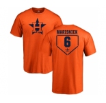 MLB Nike Houston Astros #6 Jake Marisnick Orange RBI T-Shirt