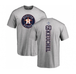 MLB Nike Houston Astros #60 Dallas Keuchel Ash Backer T-Shirt