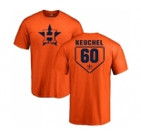 MLB Nike Houston Astros #60 Dallas Keuchel Orange RBI T-Shirt