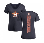 MLB Women's Nike Houston Astros #60 Dallas Keuchel Navy Blue Backer T-Shirt