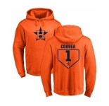 MLB Nike Houston Astros #1 Carlos Correa Orange RBI Pullover Hoodie