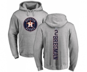 MLB Nike Houston Astros #2 Alex Bregman Ash Backer Pullover Hoodie