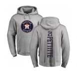 MLB Nike Houston Astros #21 Andy Pettitte Ash Backer Pullover Hoodie