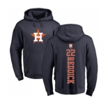 MLB Nike Houston Astros #22 Josh Reddick Navy Blue Backer Pullover Hoodie