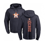 MLB Nike Houston Astros #25 Jose Cruz Jr. Navy Blue Backer Pullover Hoodie