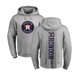 MLB Nike Houston Astros #30 Hector Rondon Ash Backer Pullover Hoodie