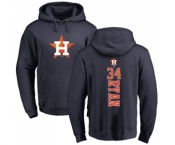 MLB Nike Houston Astros #34 Nolan Ryan Navy Blue Backer Pullover Hoodie