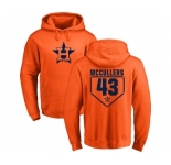 MLB Nike Houston Astros #43 Lance McCullers Orange RBI Pullover Hoodie
