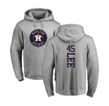 MLB Nike Houston Astros #45 Carlos Lee Ash Backer Pullover Hoodie