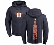 MLB Nike Houston Astros #5 Jeff Bagwell Navy Blue Backer Pullover Hoodie