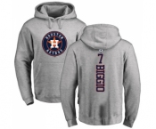 MLB Nike Houston Astros #7 Craig Biggio Ash Backer Pullover Hoodie